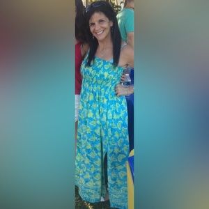 Beach Dress with Batik Butterfly Pattern